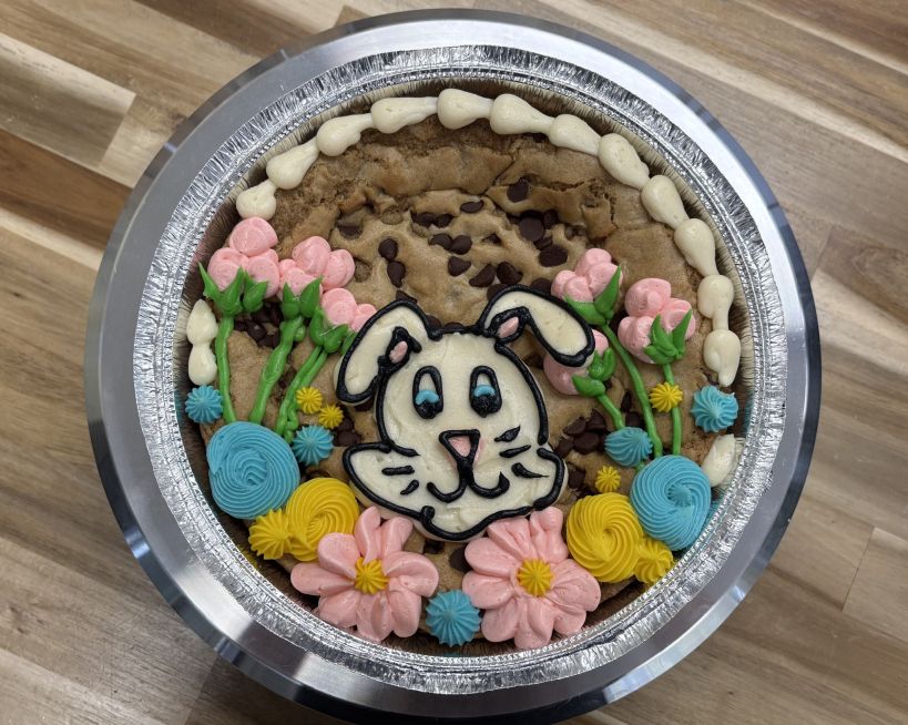Gluten Free Easter Bunny Cookie Cake